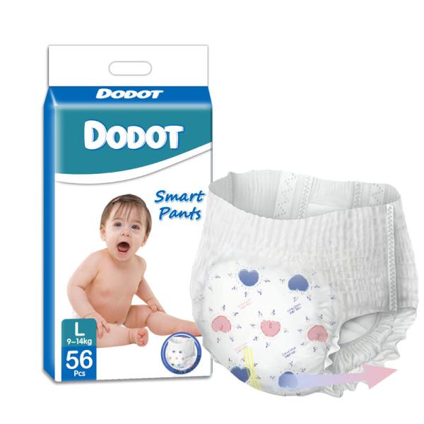 Buy ISO9001 Pull Up Baby Diaper Pant Magic Tape A Grade 360° Elastic Surround Waist at wholesale prices