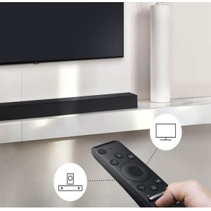2.1 Channel Wireless Bluetooth Soundbar with Wooden ABS Black Exterior 50Hz