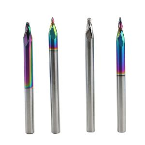 Yingba Hot Sale Alumminum Engraving Router Bits DLC Coating 2F Taper Ball Nose