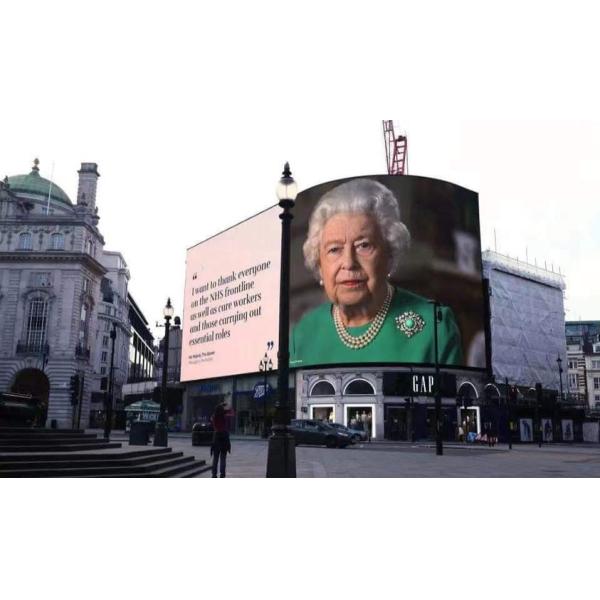 Full Color Outdoor Led Advertising Screens P4 SMD 3535 waterproof iron cabinet ,3840hz refresh rate