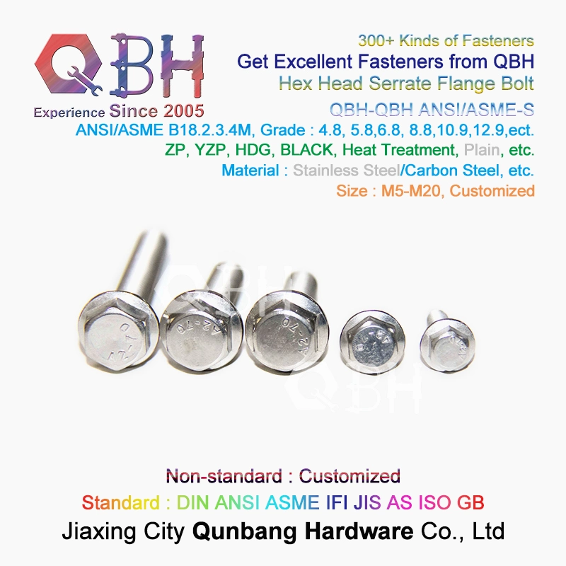 Hexagonal Flanged Bolt with Serrationn