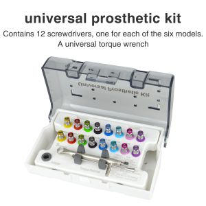 Universal Prosthetic Kit 16 screws and a universal wrench Precise dimensions