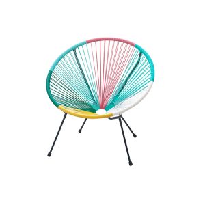 High Density Weaving Garden Rattan Chair , Stackable Rattan Patio Chairs