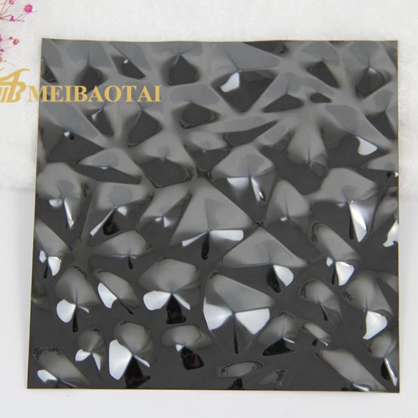 Black Mirror Decorative Stainless Steel Sheet 3048mm Length