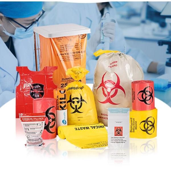Buy Biodegradable Autoclavable Biohazard Bags Biological Hazard Polythene Material at wholesale prices