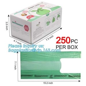 Bio-degradable Fragrance Free Nappy Sacks disposable diaper bags, ok compost