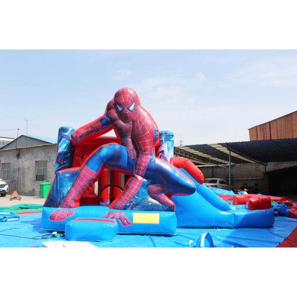 Spider Man Bouncer Inflatable Castle for Kids Party Jumping Logo Custom Logo Printed