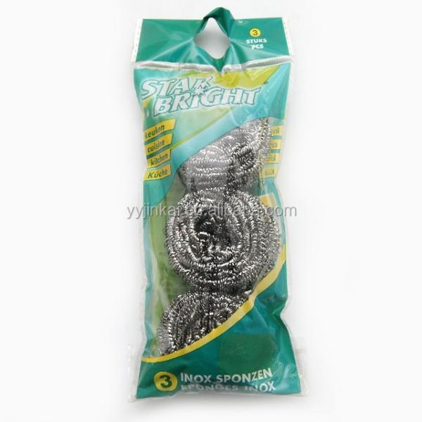 25G*2pcs Kitchen Scrubber and Pot Cleaning Stainless Steel Wire Scourer Metal Scouring Cleaning Ball