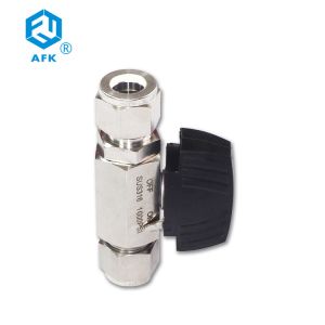 Stainless Steel Two Piece Ferrule Ball Valve AFK Threaded