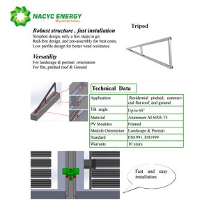 Aluminum Solar Brackets Solar PV roof mounting Systems Solar Panel Mounting