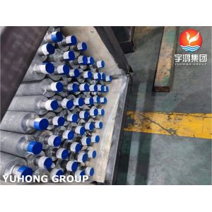 ASTM B163 N08825 Extruded Finned Tube With AL1060 Fins For Oil Refinaries