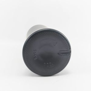 Glass Collar Matte Black Empty Vodka Gin Bottle with Stopper 500ml 700ml 750ml