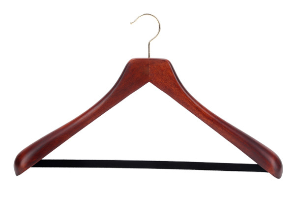 Buy Betterall High Quality Closet Usage Wood Material Heavy Duty Coat Hanger with Pant Bar at wholesale prices