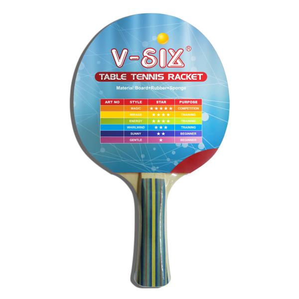 Buy Double Revert Rubber Table Tennis Rackets With Higher Density Yellow Sponge 1.5mm at wholesale prices