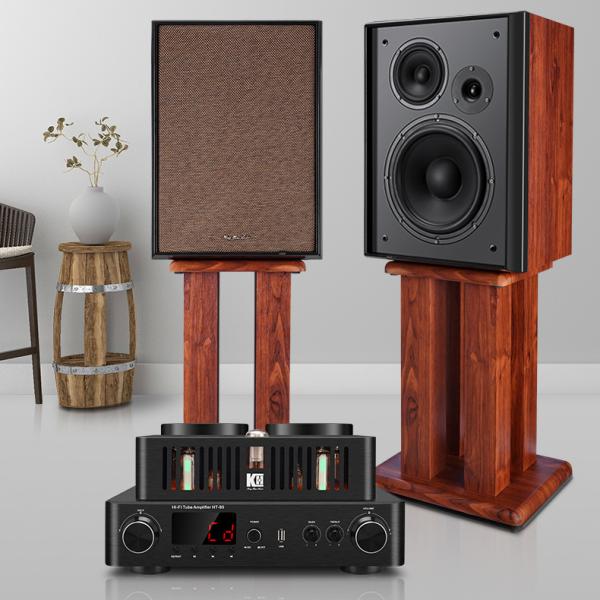 Vofull KH-513 Three Way Bookshelf Speaker with 10 Inch Woofer
