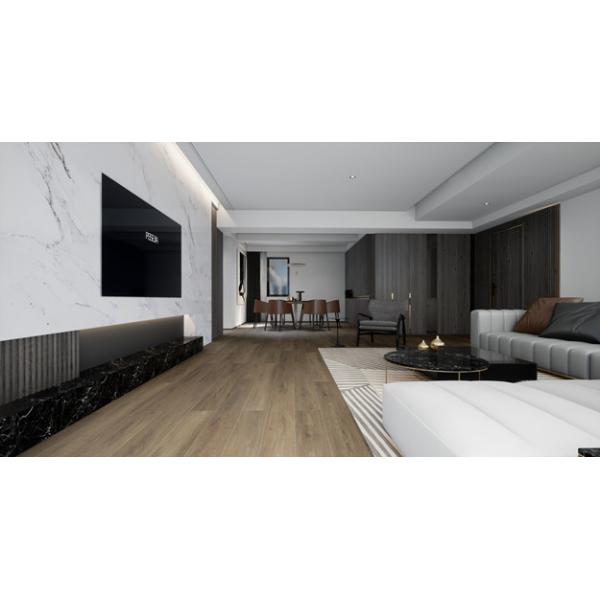 Antibacterial 4mm SPC Flooring Living Room Recyclable Thermal Insulation Silver Oak GKBM DG-W50012B