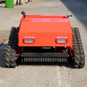 Gasoline Crawler Robot Lawn Mower Self Propelled Remote Control Walking Tractor