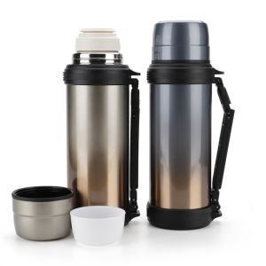 600ml 800ml 1000ml Stainless Steel Vacuum Travel Pot Customized Logo