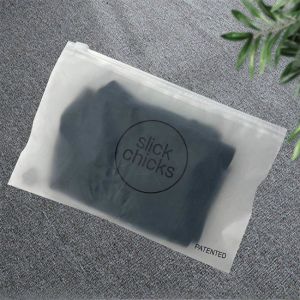Custom 100% Biodegradable Plastic Recycled Frosted Matte Clothes Ziplock Bag Eva