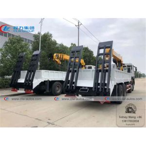 8x4 HOWO Flatbed Truck Mounted Telescoping Boom Crane