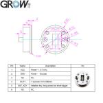GROW KR501 High Level Output DC3.3-10V Fingerprint Control Board With Fingerprin