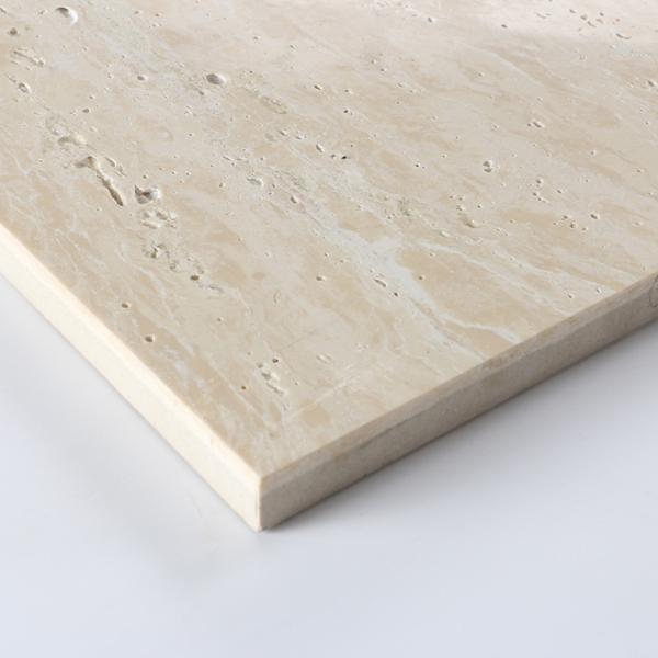 Occasion Outdoor Beige Travertine Porcelain Vitrified Tiles for Building Material