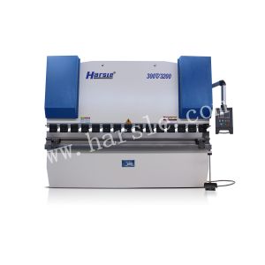 300T 3200mm metal sheet Hydraulic NC Press Brake, 10mm carbon plate bending