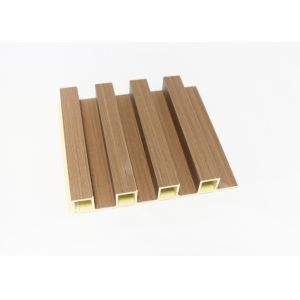 Wooden Grain Indoor Flute PVC Interior WPC Wall Panel For Decoration