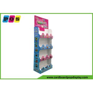 Floor Standing Cardboard Shelving Displays , Cut Out Shape Retail Display Stands