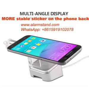 COMER mobile phone cable locking security acrylic stands with alarm charging