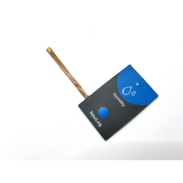 Tactile Rasied Buttons Membrane Touch Panel With Nicomatic Female Connector