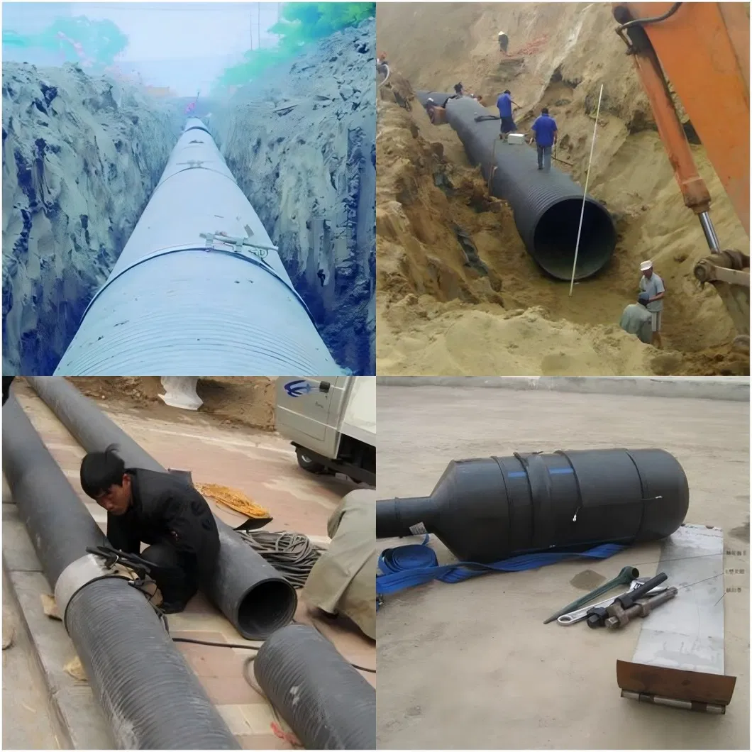 200-3000mm Hollow Wall HDPE Spiral Structured Wall Pipe Extrusion Line