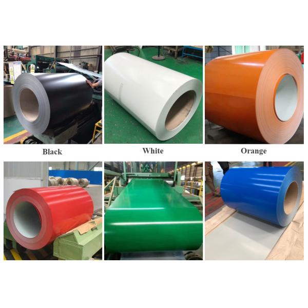 Buy 0.2 - 1.2mm Coating Thickness Colored Steel Sheet Coil 300 - 450Mpa Tensile Strength at wholesale prices