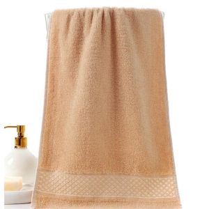 Jacquard 100% Cotton Face Wash Towel Solid Color Soft Towel Popular Selection