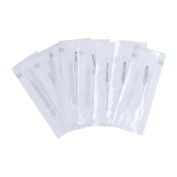 Plastic Permanent Disposable 1R Eyebrow Tattoo Makeup Needles For Tatoo Machine