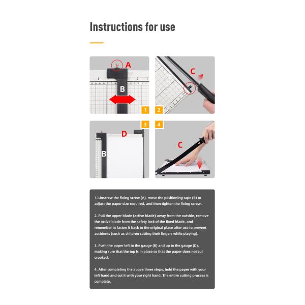 Precision Cutting Made Easy with Our A4 Manual Paper Cutter Aluminium Alloy