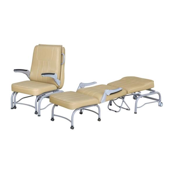 Buy Mobile Folding Convertible Attendant 38Kg 106cm Medical Recliner Chair at wholesale prices