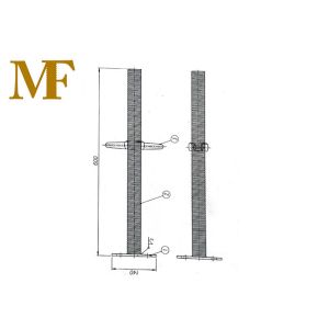 China Korea Hot Dip Galvanized 43mm Scaffold Screw Jack Base on sale