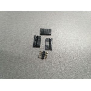 Single row 2.0mm pitch Dupont wire-to- board connector with gold-flash crimp