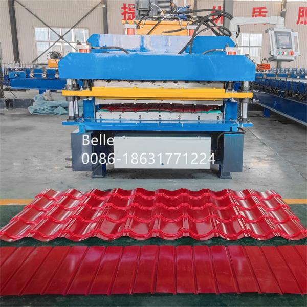 Buy Embossed Metal Tile Forming Machine 8 - 12m/min Speed at wholesale prices
