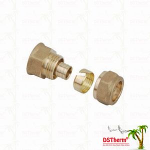 Hpb58-3 Threaded Coupling Pex Brass Fittings PN20 1/2'