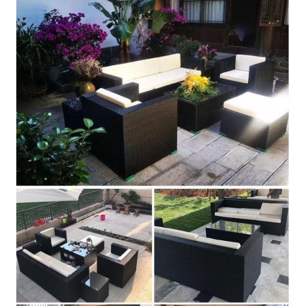 Modern Leisure Best Selling Garden Furniture Plastic Rattan Sofa Set Outdoor White Carton Wholesale Outdoor Furniture