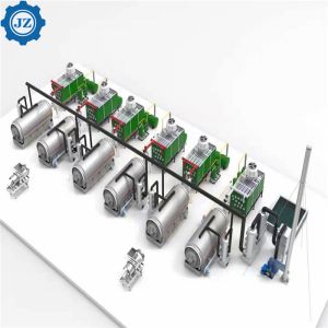 50ton Continuous Type Waste Tyre Plastic Pyrolysis To Fuel Oil Production Line
