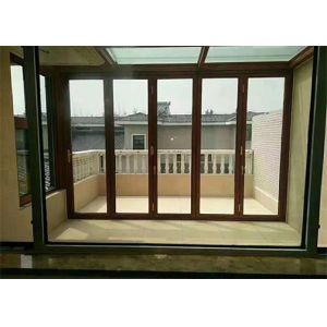 6063 T5 Bifold Aluminum Door Extrusion Frame Sound Isolation