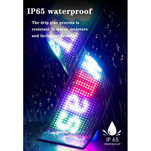 Flexible LED Car Panel App Control 16*96 Advertising Rear Window Display