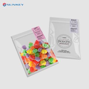 China Mylar Ziplockk Smell Proof Packaging Bags Transparent Clear Plastic Packaging Bag on sale