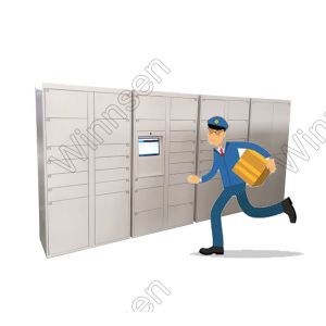 Smart outdoor community apartment Quick Drop off  And Pickup Automated parcel delivery click and collect  locker
