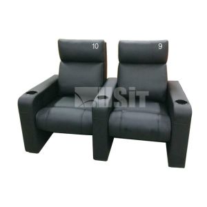 Synthetic PU Leather Home Cinema Chair With Embroidery Logo