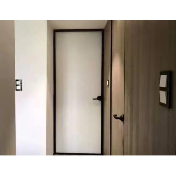 Buy Modern Aluminum frame Customized Commerical Home use flush door design at wholesale prices