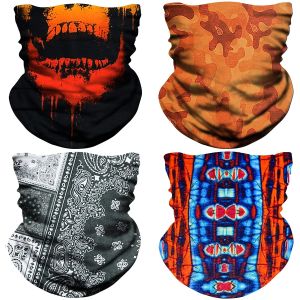 Polyester Adjustable Seamless Moisture Wicking Neck Gaiter